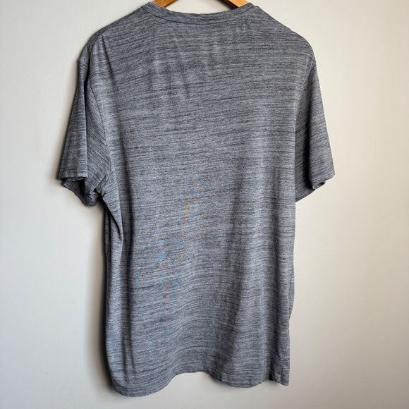 SAXX Men's Performance Short Sleeve T-Shirt Marled Gray Large Athleisure Casual - Picture 6 of 11